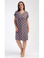 Dámska nočná košeľa s krátkym rukávom Polka dots Dámska nočná košeľa s krátkym rukávom Polka dots