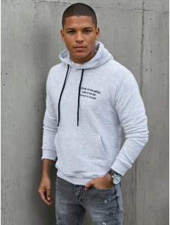 Pánska sivá mikina FashionStreet BX5462