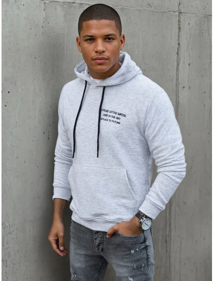 Pánska sivá mikina FashionStreet BX5462