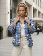 kurtka damska pikowana niebieska model 22016698 - FashionStreet