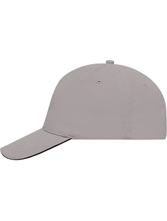MB 35 5 panelová sandwich kšiltovka model 22502335 light grey/black - Daiber