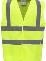 Bezpečnostná vesta Yoko HVW 100 Hi-Vis 79.W100, žltá, vysoká viditeľnosť