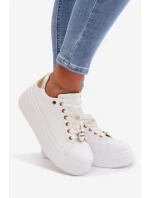 Dámské tenisky na platformě s přívěsky Medvěd Srdce Selorissa