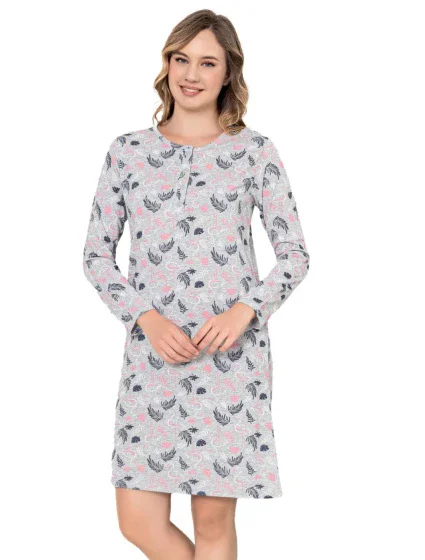 Dámská noční košile  šedá s  model 19034501 - Christina Secret