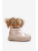 Dámské Sněhule S Kožíškem Béžové Big Star model 21637425 - Big Star Shoes