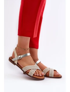 Ploché Dámské Sandály model 21660397 Béžové - S.Barski