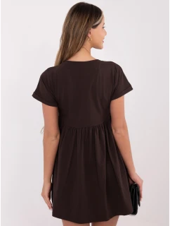 Šaty RV SK 5672.03P tmavohnedé