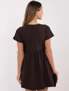 Šaty RV SK 5672.03P tmavohnedé