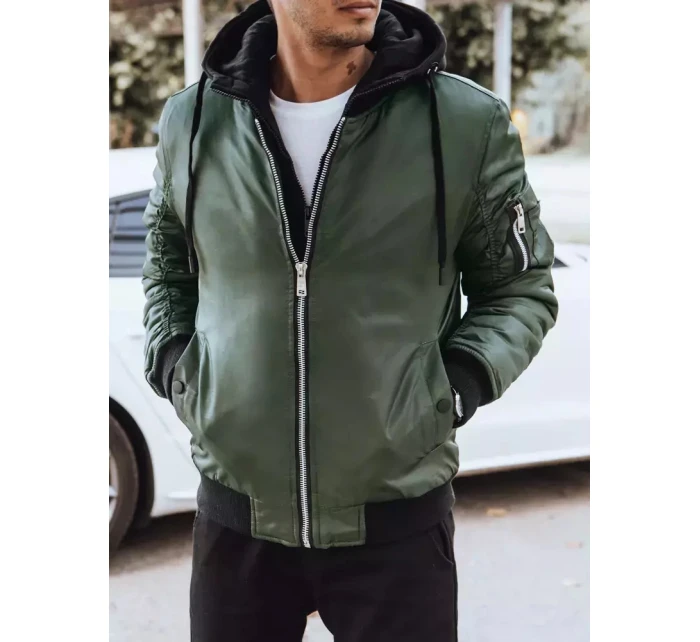 Pánska zelená bunda FashionStreet TX4190