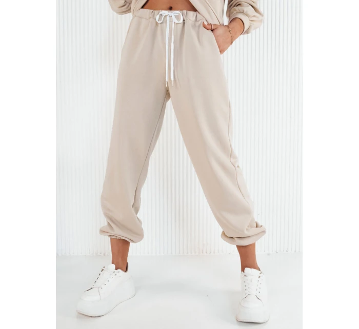 Dámske tepláky FILAN beige FashionStreet UY1886 Dámske tepláky FILAN beige FashionStreet UY1886