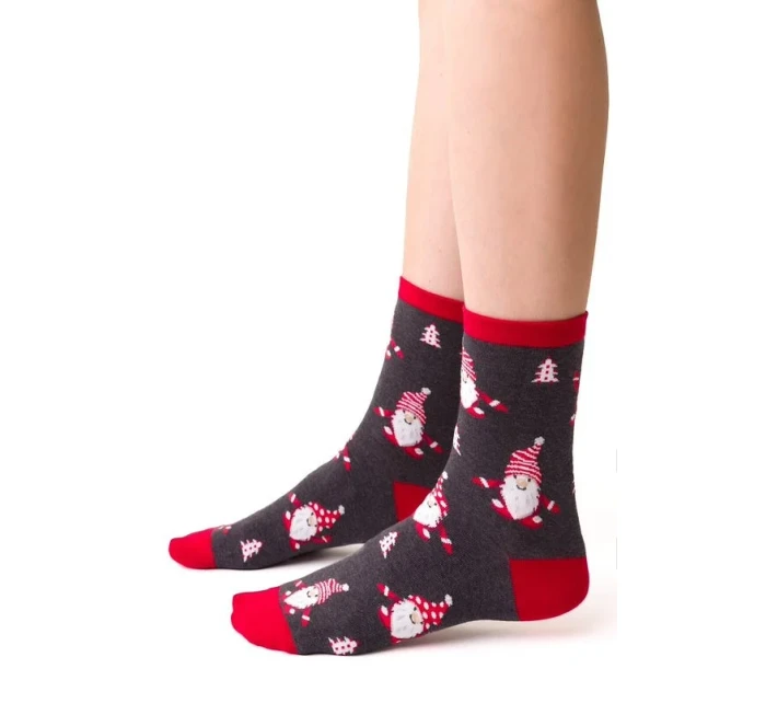 Dámské vánoční ponožky model 21327638 3540 - Steven Dámské vánoční ponožky model 21327638 3540 - Steven