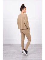 Souprava s oversize halenkou camel Souprava s oversize halenkou camel