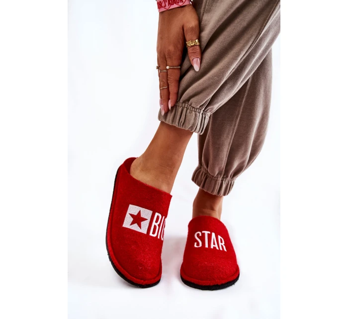 Domácí pantofle Big Star model 21601002 Červená - Big Star Shoes