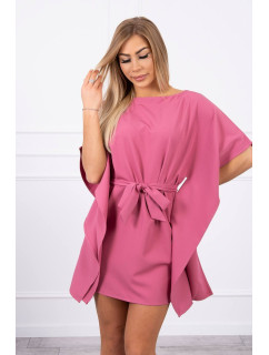 Šaty batwings Oversize ružové