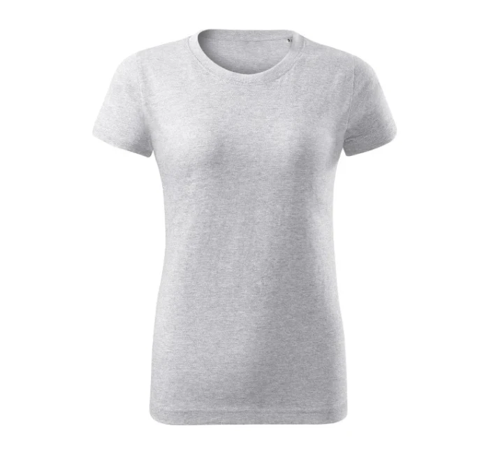 Základné voľné tričko svetlo šedé