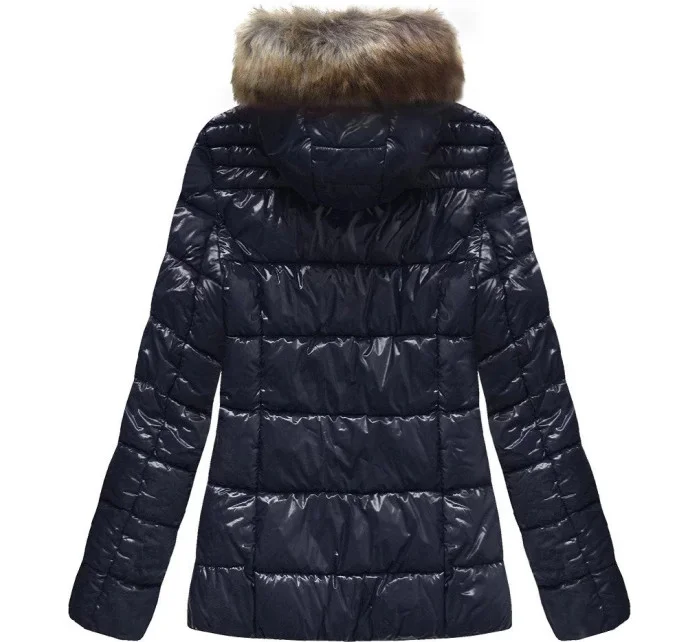 Dámska lakovaná prešívaná dámska bunda LD-7695 - LIBLAND Dámska lakovaná prešívaná dámska bunda LD-7695 - LIBLAND