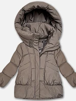 Dámska páperová bunda S'West Oversize Light Brown (B8539-48)