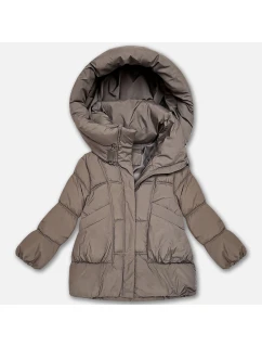 Svetlo hnedá dámska páperová bunda oversize S'West (B8539-48)