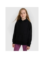 Dievčenská mikina bez prúžkov s kapucňou 4F 4FJWMM00TSWSF1862-20S