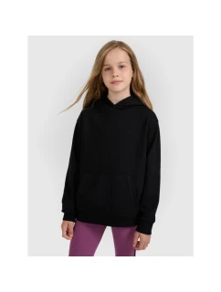 Dievčenská mikina bez prúžkov s kapucňou 4F 4FJWMM00TSWSF1862-20S