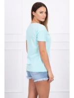 Dokonalá blúzka s mätovou potlačou Dokonalá blúzka s mätovou potlačou