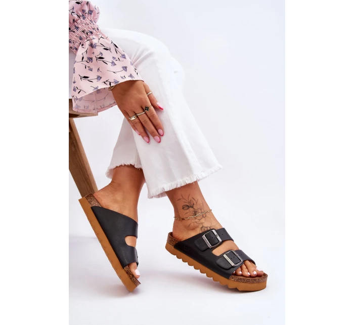 Klasické dámské pantofle Big Star model 21610501 Černé - Big Star Shoes