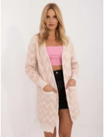 Kardigan AT SW beżowy model 20463665 - FPrice Kardigan AT SW beżowy model 20463665 - FPrice