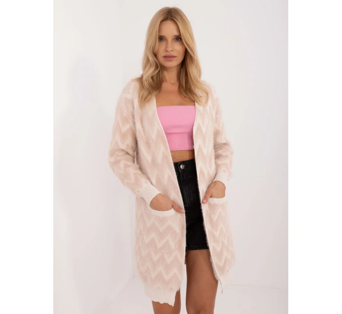Kardigan AT SW beżowy model 20463665 - FPrice Kardigan AT SW beżowy model 20463665 - FPrice