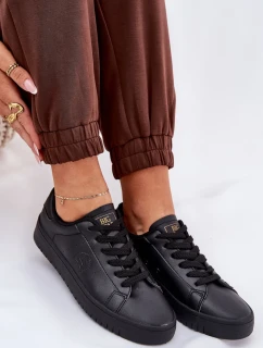 Dámske nízke tenisky z ECO kože Big Star - čierne