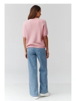 Sveter s krátkym rukávom model 224079 Makadamia Sveter s krátkym rukávom model 224079 Makadamia