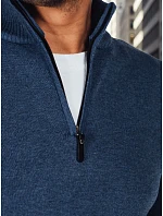 Pánsky tmavomodrý sveter FashionStreet WX2340