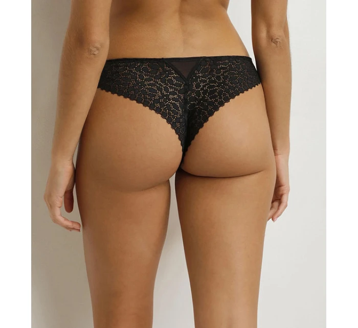Dámske čipkované tangá DIM DAILY DENTELLE THONG - DIM - čierne
