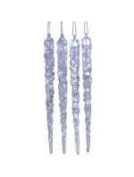 KRYŠTÁLOVÉ RAMPÚCHY ZÁVESNÁ DEKORÁCIA 22CM 4KS