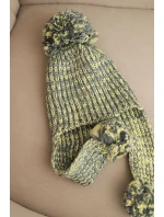 Dámská čepice s ušima Emma K343 žlutá