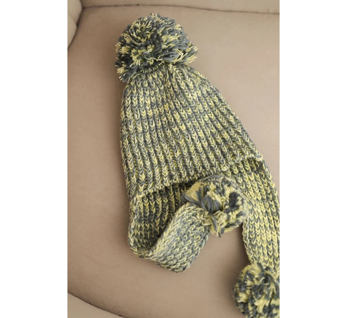 Dámská čepice s ušima Emma K343 žlutá