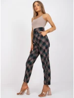 DHJ nohavice SP 3689.08 čierna a zelená