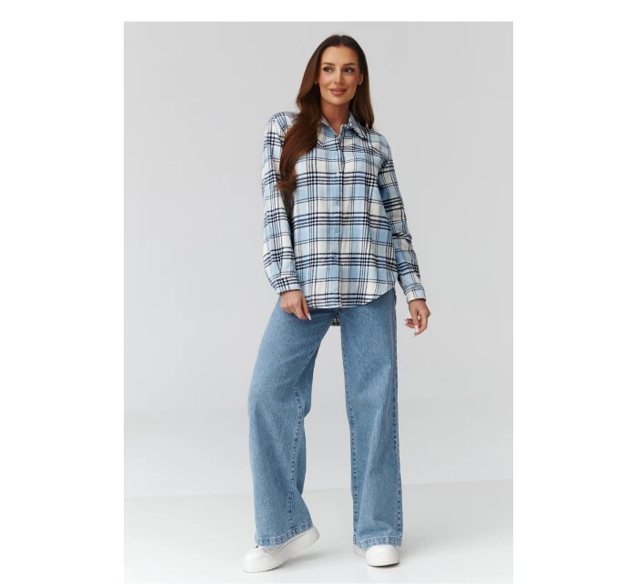 Košeľa s dlhým rukávom model 224089 Makadamia