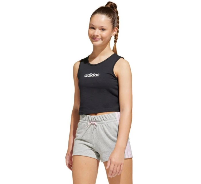 Detské tričko adidas Essentials čierne JC9732 Detské tričko adidas Essentials čierne JC9732