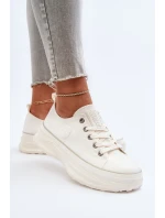 Dámské tenisky na masivní podrážce Big Star model 21653744 Bílé - Big Star Shoes