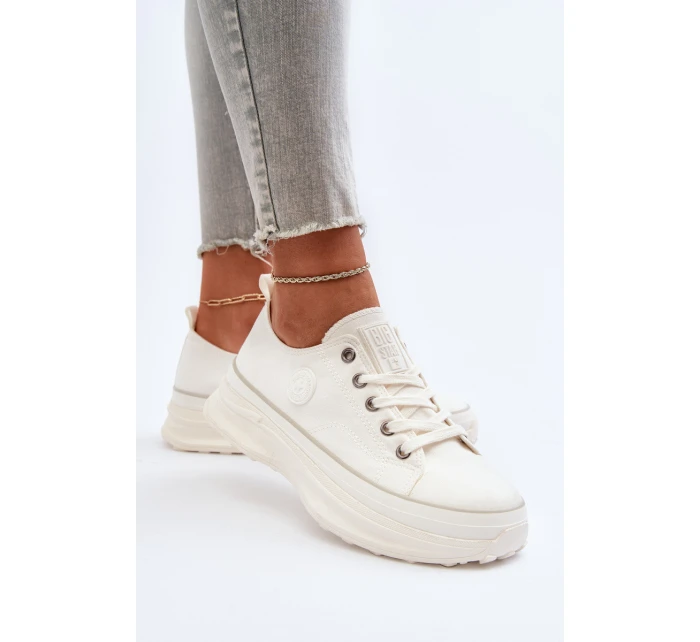 Dámské tenisky na masivní podrážce Big Star model 21653744 Bílé - Big Star Shoes