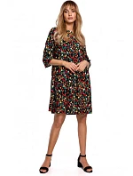 M521 Šaty s nariasenými rukávmi - model 6