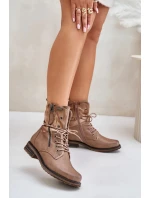 Dámske členkové topánky Workery Dark Beige Perfecto Dámske členkové topánky Workery Dark Beige Perfecto