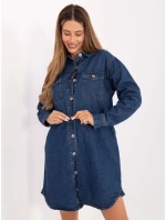 Dámské Jeans šaty model 21402157 Tmavě modrá - FPrice