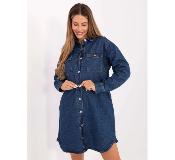 Dámské Jeans šaty model 21402157 Tmavě modrá - FPrice