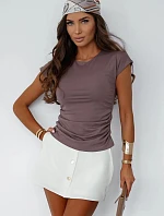 Dámska blúzka Shira Mocca hnedá - LaBalancia