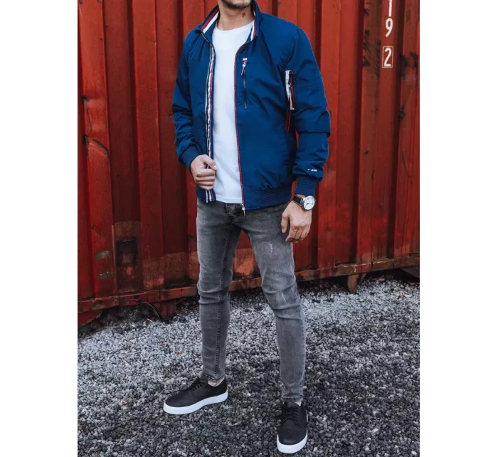 Pánská přechodná bunda tmavě modrá Dstreet model 21966186 - FashionStreet