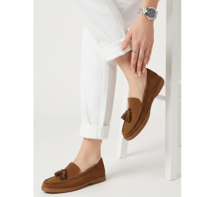 Dámske semišové mokasíny FashionStreet ZY1343 Dámske semišové mokasíny FashionStreet ZY1343