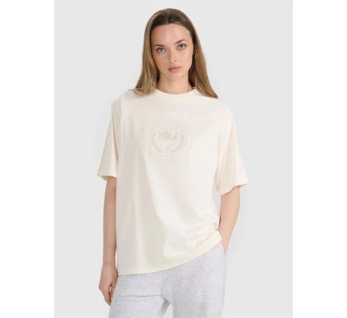 Dámské tričko oversize s potiskem model 21816631 - 4F Dámské tričko oversize s potiskem model 21816631 - 4F