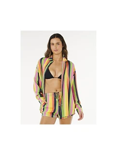 Dámská košile RIP CURL Neon Stripe Relaxed Shirt, vícebarevná
