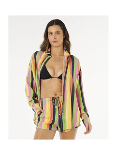 Koszula damska RIP CURL Neon Stripe Relaxed Shirt multikolor